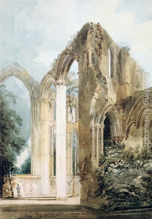 Thomas Girtin Interior of Fountains Abbey the East Window